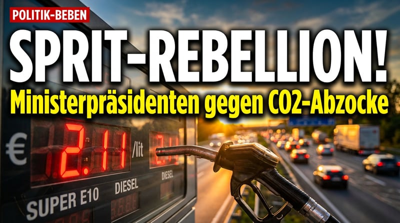 Spritpreis-Schock: Ministerpräsidenten rebellieren gegen CO2-Abzocke
