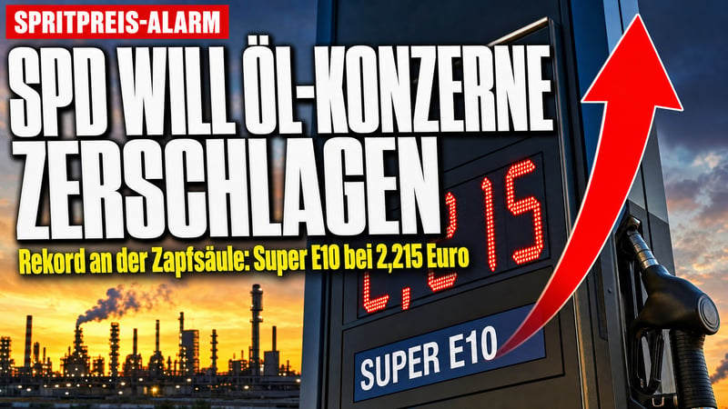 Spritpreis-Schock: SPD will Ölkonzerne zerschlagen lassen!