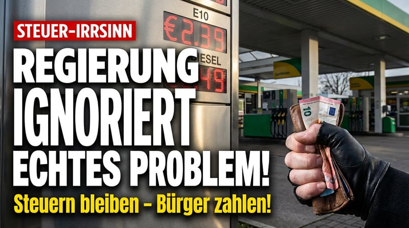 Spritpreis-Theater: Regierung doktert an Symptomen herum, statt Steuern zu senken