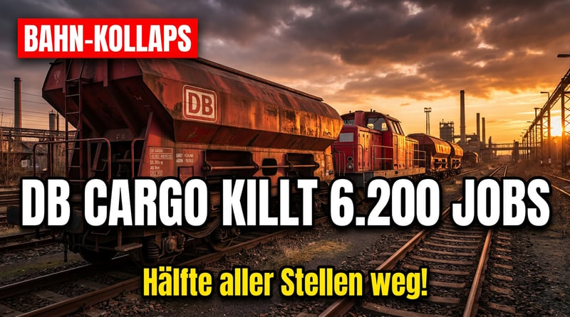 Staatsbahn im Sinkflug: DB Cargo killt fast jede zweite Stelle – und entlarvt die grüne Verkehrslüge