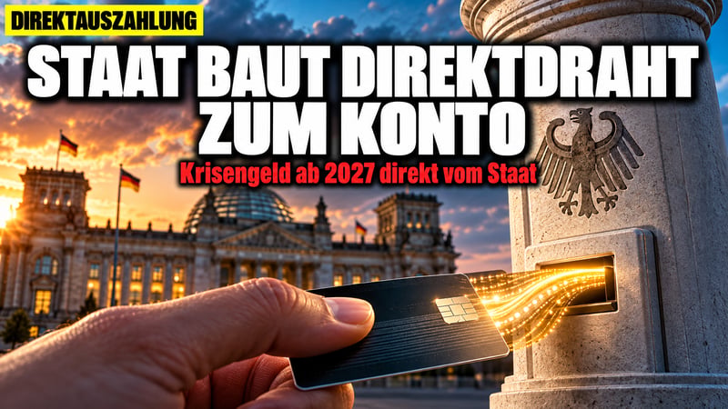 Staatsgeld per Knopfdruck: Berlin baut den Direktdraht auf Ihr Konto!