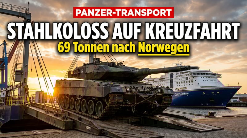 Stahlkolosse auf Kreuzfahrt: Wie Deutschlands Leopard 2 A8 nach Norwegen reist