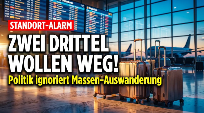 Standort-Alarm: Zwei Drittel der Deutschen wollen ihre Koffer packen – und die Politik schaut weg