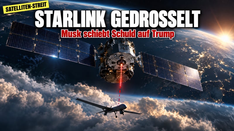 Starlink-Bremse für Kiew: Musk zeigt mit dem Finger auf Trump!
