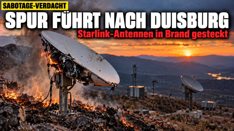Starlink-Sabotage: Spur der Brandstifter führt nach Duisburg!