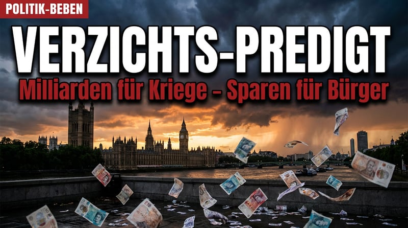 Starmers Predigt vom Verzicht: Briten sollen sparen, während Milliarden in Kriege fließen
