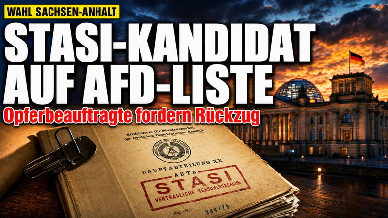 Stasi-Offizier auf AfD-Liste: Opferbeauftragte fordern Rückzug