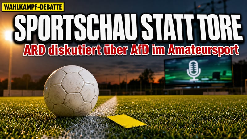 Statt Tore: ARD-Sportschau diskutiert plötzlich über die AfD