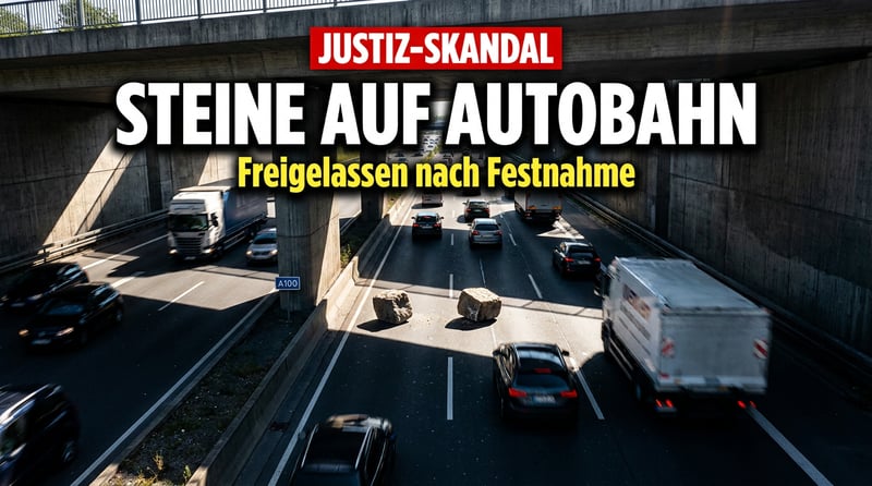 Steine auf die Autobahn getreten – und trotzdem auf freiem Fuß: Wenn das Geschlecht über die Strafverfolgung entscheidet
