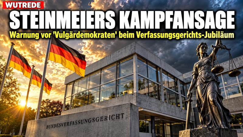 Steinmeiers Wutrede in Karlsruhe: Wer sind die „Vulgärdemokraten“?