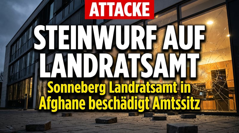 Steinwurf-Attacke auf Landratsamt in Sonneberg: Afghane greift Amtssitz von AfD-Landrat an