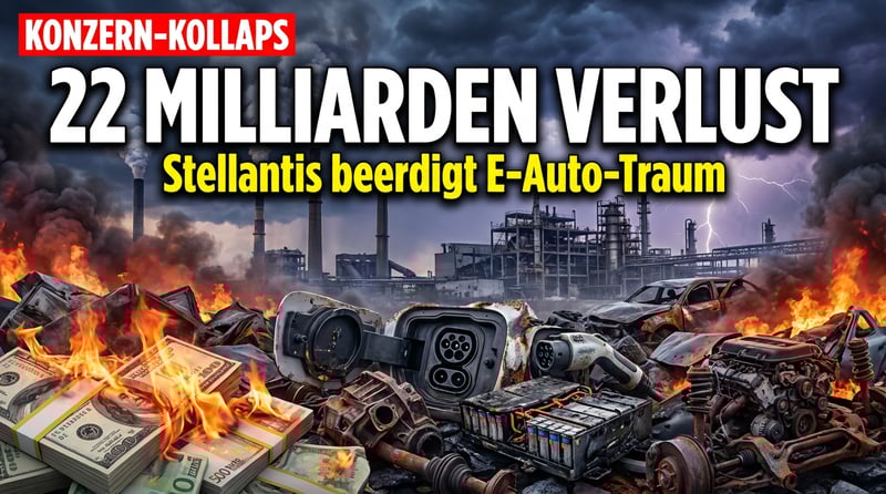 Stellantis kapituliert: 22 Milliarden Euro Abschreibung markiert das Ende der E-Auto-Träumerei
