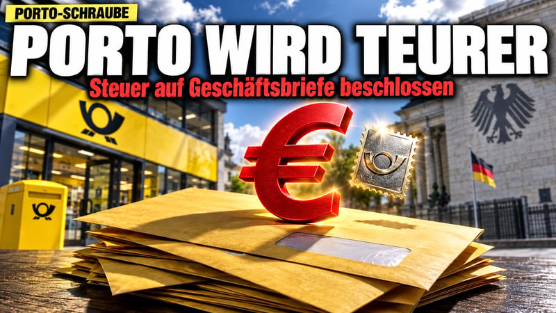 Steuer auf Geschäftsbriefe: Berlin dreht an der Porto-Schraube!