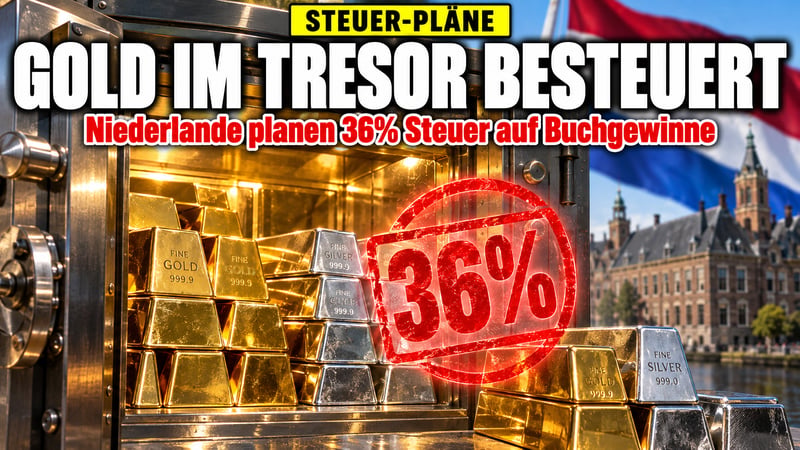 Steuer auf Papiergewinne: Holland greift nach Gold im Tresor!