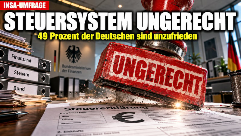 Steuer-Frust: Fast jeder zweite Deutsche hält das System für unfair!