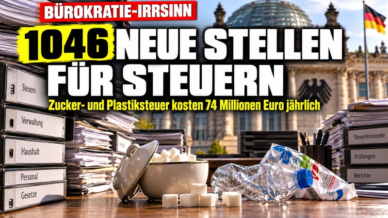 Steuer-Irrsinn: Klingbeil braucht 1046 Stellen für Zucker und Plastik!