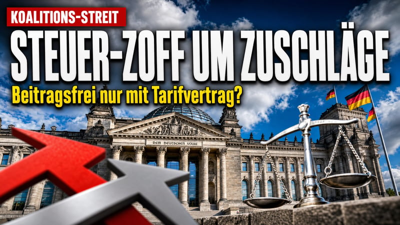 Steuer-Zoff in der Koalition: Zuschlag nur für Tarifbeschäftigte?