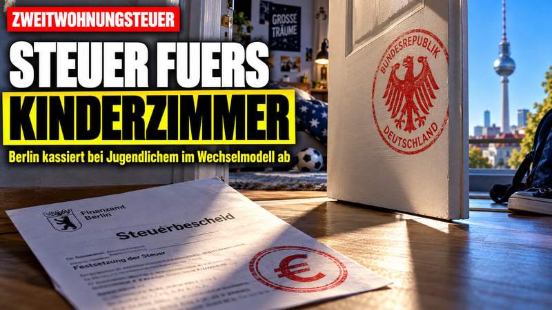 Steuerbescheid zum 18.: Berlin kassiert jetzt fürs Kinderzimmer!