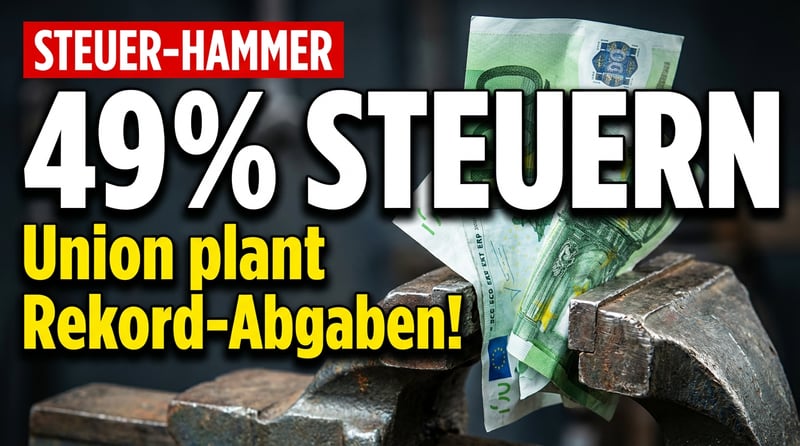 Steuererhöhung durch die Hintertür: Unions-Finanzpolitiker liebäugeln mit 49-Prozent-Spitzensteuersatz