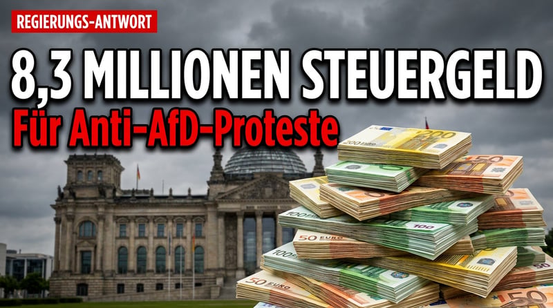 Steuergeld gegen die Opposition: 8,3 Millionen Euro flossen an die Organisatoren der Erfurter Anti-AfD-Proteste