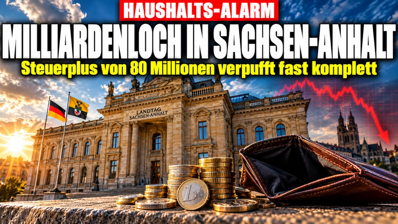 Steuerplus verpufft: Sachsen-Anhalt rutscht ins Milliardenloch!
