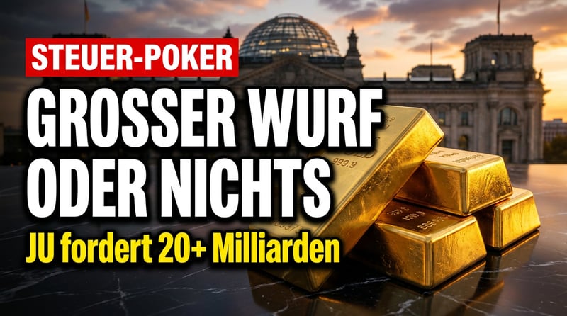 Steuerreform-Poker in Berlin: Junge Union fordert großen Wurf statt Mini-Almosen