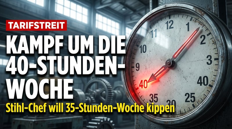 Stihl-Chef fordert Ende der 35-Stunden-Woche: „Blutung stoppen“