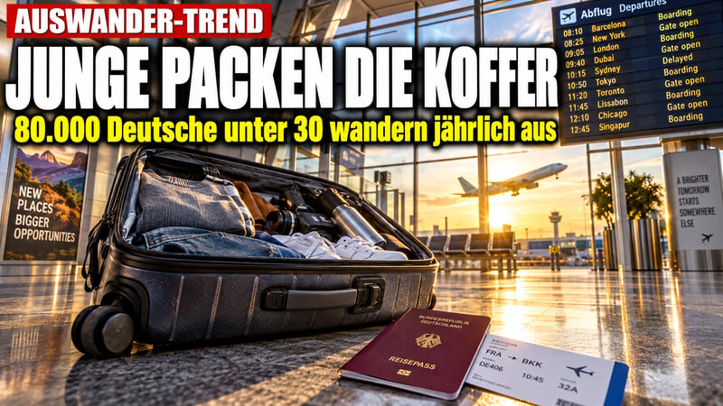 Stille Flucht statt Krawall: Deutschlands Jugend packt die Koffer!