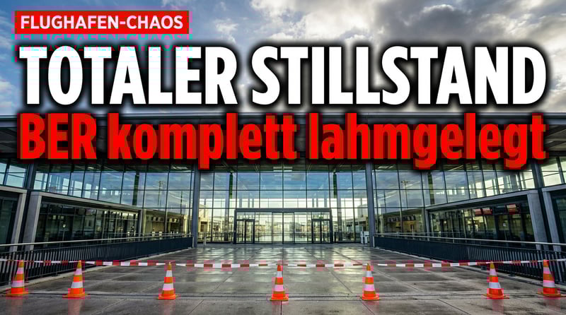 Stillstand am BER: Warnstreik legt Berlins einzigen Flughafen komplett lahm