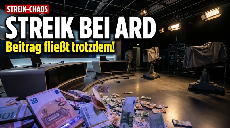 Stillstand im Staatsfunk: Ver.di legt vier ARD-Sender lahm – und der Zwangsbeitrag fließt trotzdem