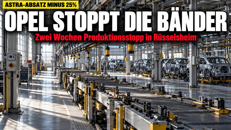 Stillstand im Stammwerk: Opel stoppt zwei Wochen lang die Bänder!