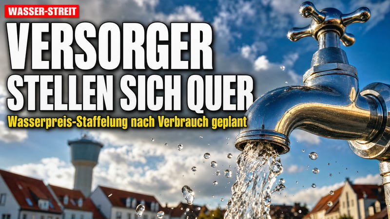 Strafpreise fürs Duschen? Wasserversorger stellen sich quer