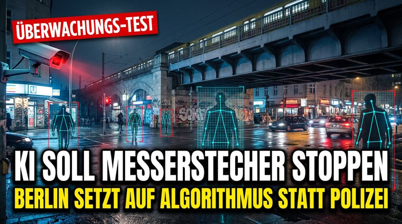 Strichmännchen gegen Messerstecher: Berlin lässt jetzt die KI aufpassen – weil die Politik versagt hat