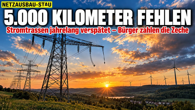 Strom-Desaster: 5.000 Kilometer fehlen – und Sie zahlen die Zeche!