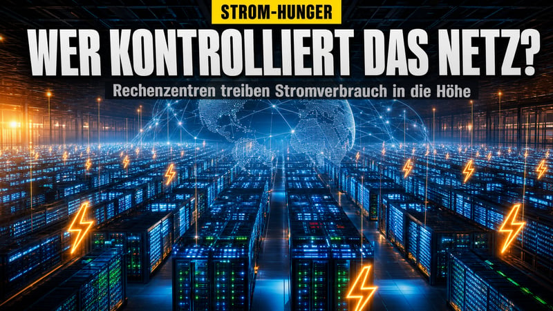 Strom-Hunger der Serverhallen: Wer kontrolliert das digitale Gehirn?