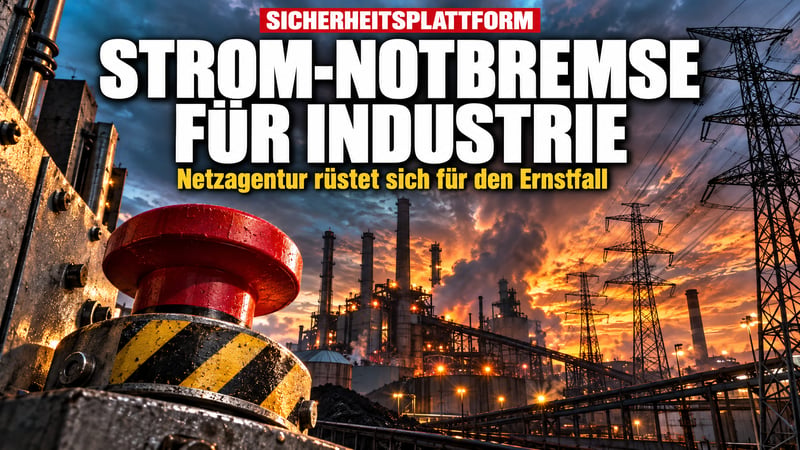 Strom-Notbremse für die Industrie: Netzagentur plant den Ernstfall!