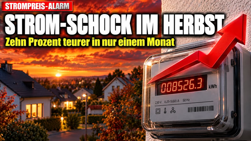 Strom-Schock im Herbst: Zehn Prozent teurer in nur einem Monat!
