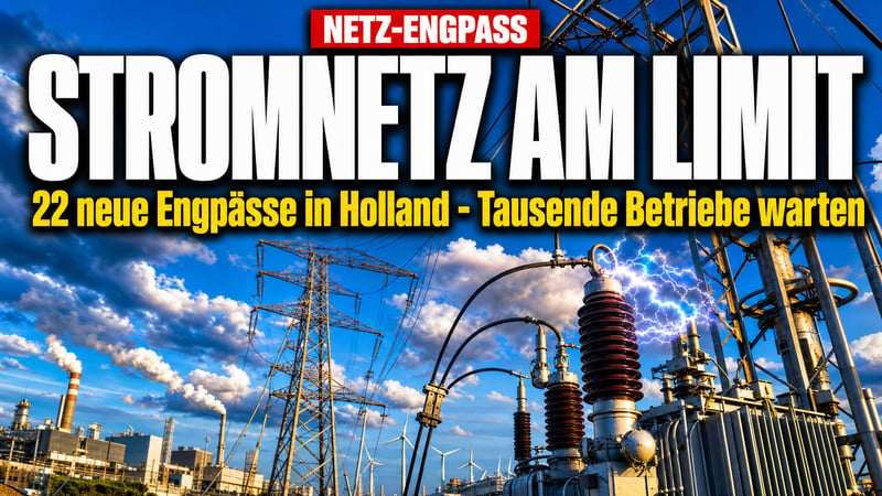 Strom-Stau in Holland: 22 neue Netzengpässe bremsen Betriebe aus