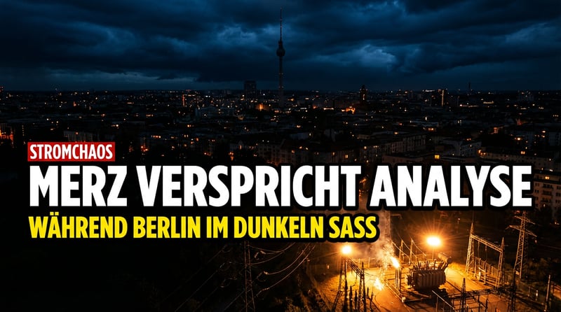 Stromchaos in Berlin: Merz' Analyse-Ankündigung entlarvt politische Hilflosigkeit