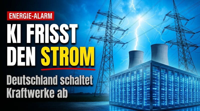 Stromfresser KI: Deutschland hat die Kraftwerke abgeschaltet – und wundert sich über die Rechnung