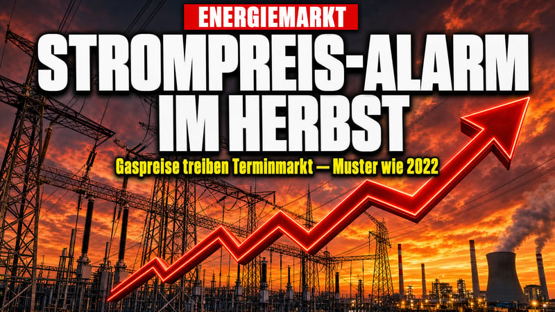 Strommarkt dreht durch: Herbst teurer als Winter — Alarmsignal wie 2022
