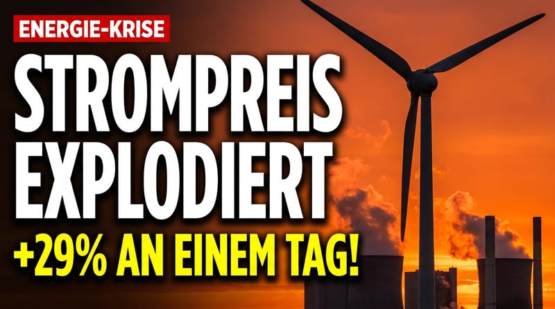 Strompreis explodiert um 29 Prozent: Wenn der Wind nicht weht, zeigt die Energiewende ihr wahres Gesicht