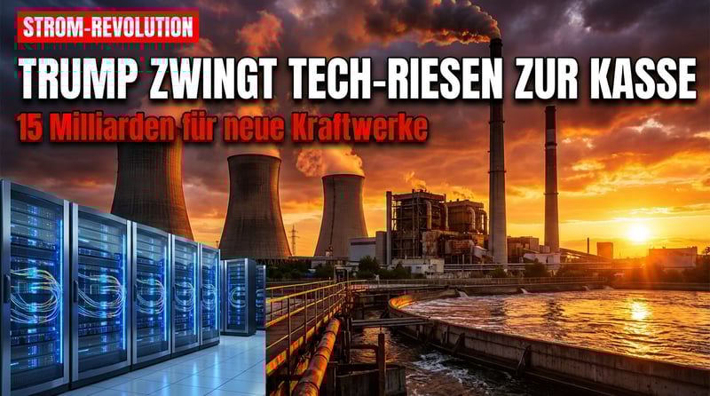 Strompreis-Revolution: Trump zwingt Tech-Giganten zur Finanzierung neuer Kraftwerke