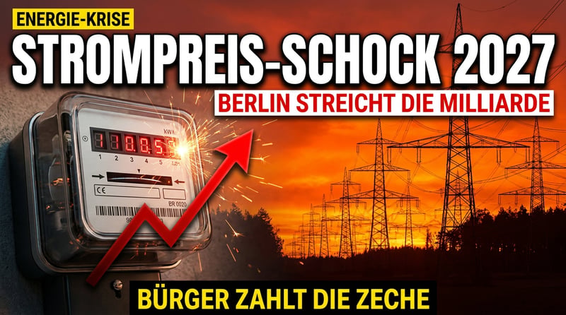 Strompreis-Schock 2027: Berlin streicht die Milliarde – und der Bürger zahlt die Zeche