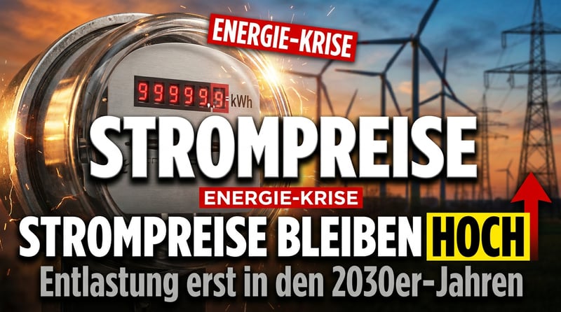 Strompreise: Entlastung erst in den 2030er-Jahren – Deutschland zahlt weiter die Rechnung der Energiewende