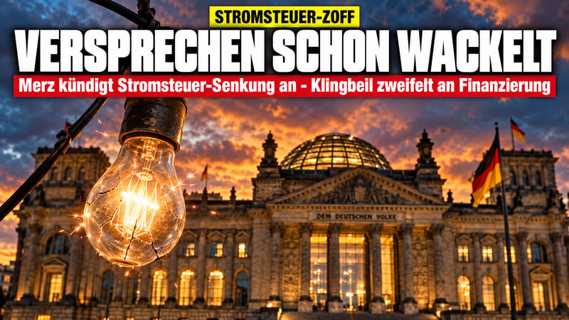 Stromsteuer-Chaos: Merz verspricht, Klingbeil zweifelt – schon wieder!