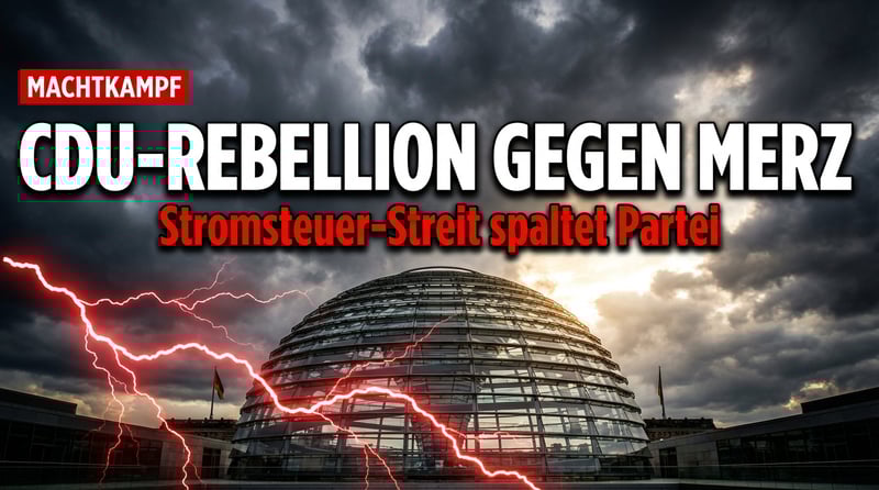 Stromsteuer-Rebellion in der CDU: Merz unter Druck seiner eigenen Partei