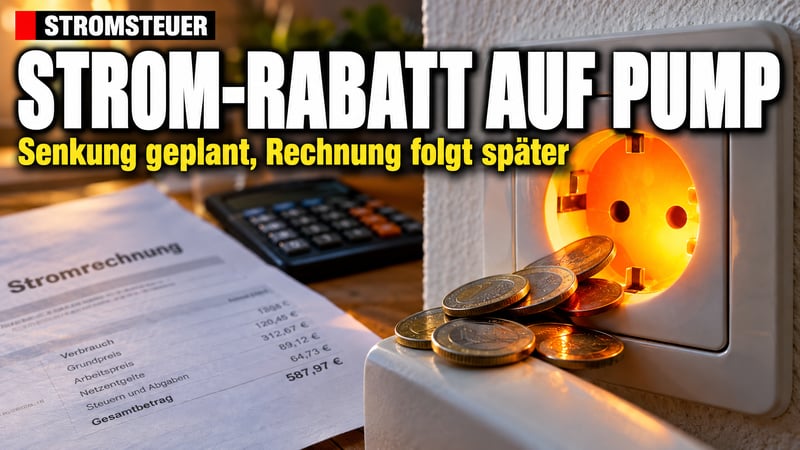 Stromsteuer-Senkung: Das Geschenk, das die Bürger selbst bezahlen