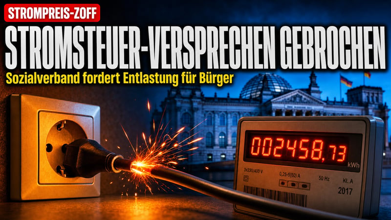 Stromsteuer-Zoff: Sozialverband stellt Merz-Koalition an den Pranger