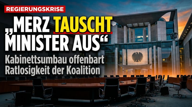 Stühlerücken im Kanzleramt: Merz tauscht Minister aus – und offenbart die Ratlosigkeit seiner Koalition